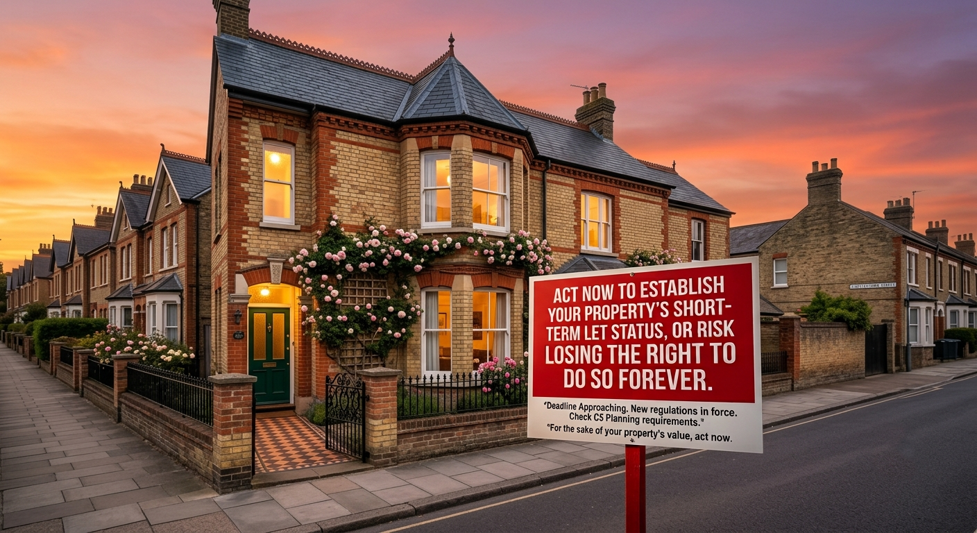 Once in a Lifetime Opportunity: Now is the Final Window to List Your Property as a Short-Term Let